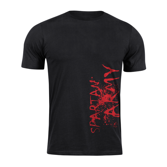 DRAGOWA Spartan Army kratka majica RedWAR 160 g/m², crna