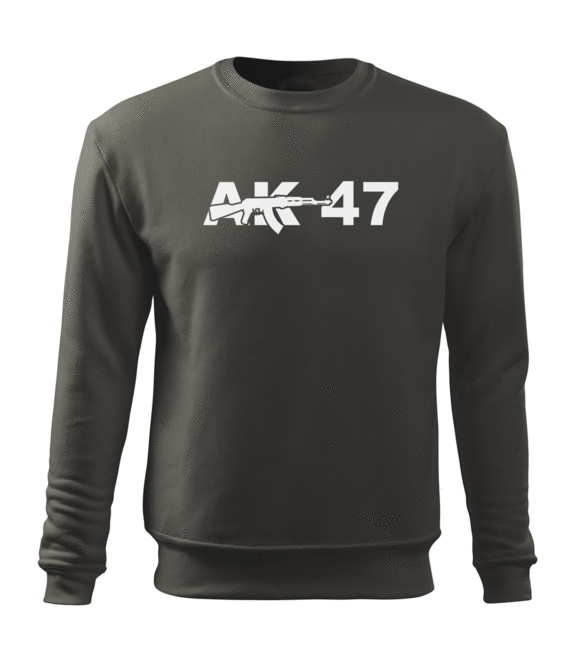 DRAGOWA AK-47 muški pulover 300 g/m², sivi