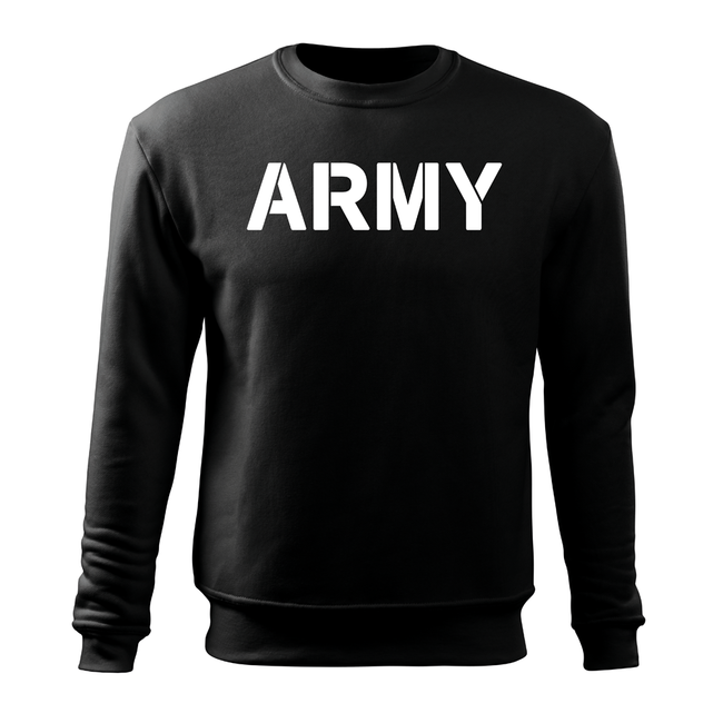 DRAGOWA muški army pulover 300 g/m², crni