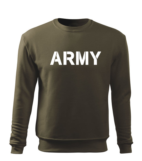 DRAGOWA muški army pulover 300 g/m², maslinasto zeleni