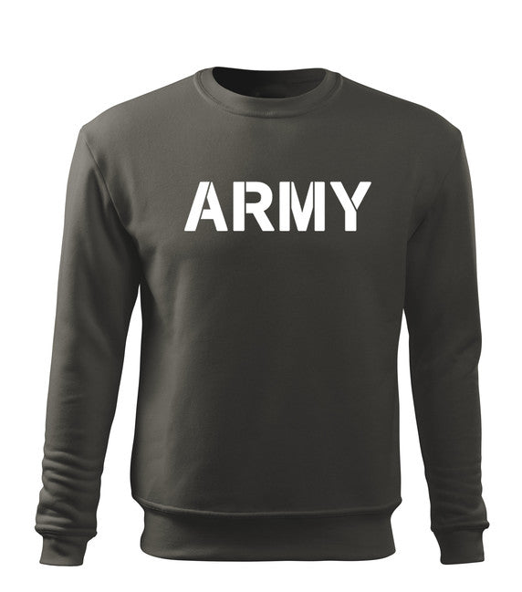 DRAGOWA muški army pulover 300 g/m², sivi