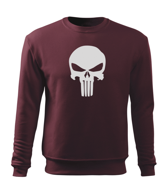 DRAGOWA muški punisher pulover 300 g/m², bordo