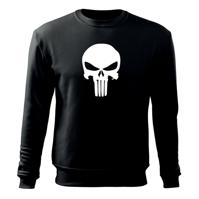 DRAGOWA Punisher muški pulover 300 g/m², crni