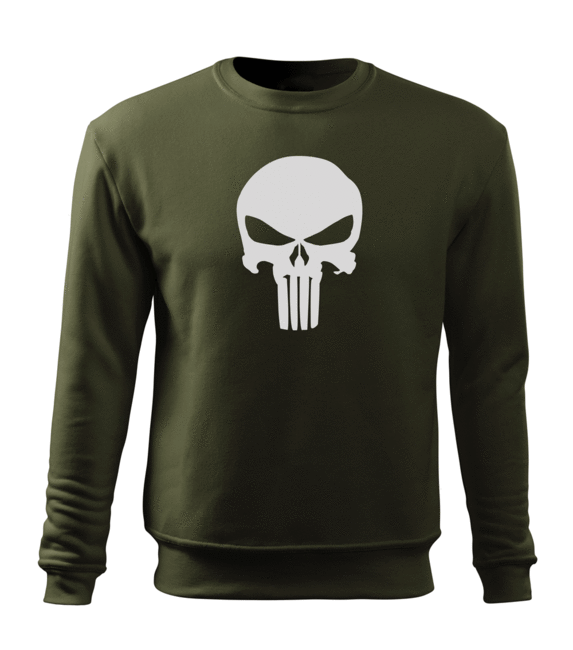 DRAGOWA punisher muški pulover 300 g/m², maslinasto zeleni