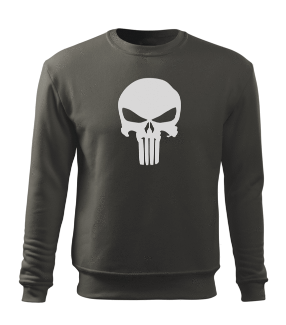 DRAGOWA punisher muški pulover 300 g/m², sivi