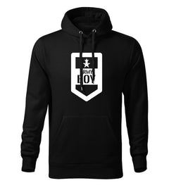DRAGOWA muški army boy pulover s kapuljačom 320 g/m², crni