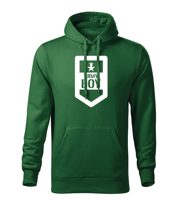 DRAGOWA muški army boy pulover s kapuljačom 320 g/m², zeleni