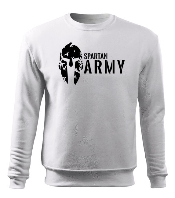DRAGOWA Spartan Army muški pulover 300 g/m², bijeli