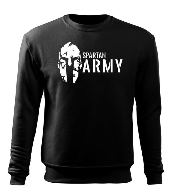 DRAGOWA Spartan Army muški pulover 300 g/m², crni