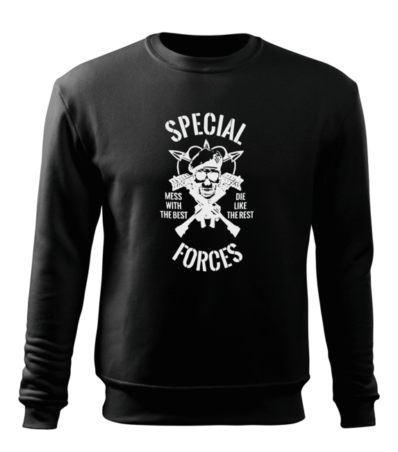 DRAGOWA special forces muški pulover 300 g/m², crni