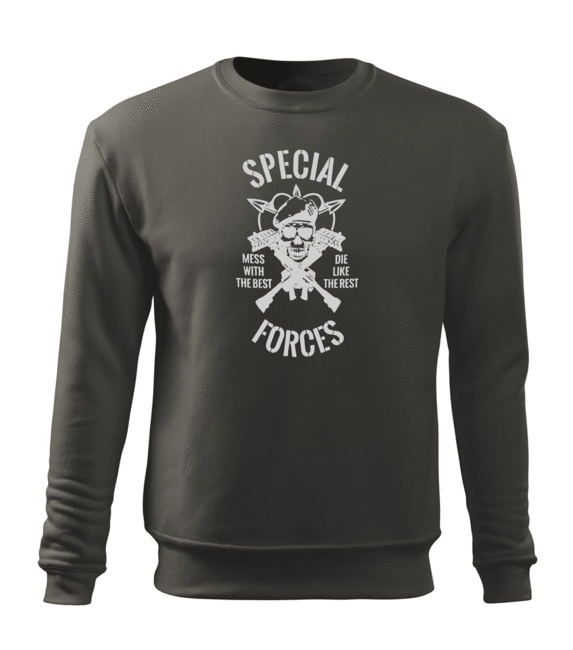DRAGOWA special forces muški pulover 300 g/m², sivi
