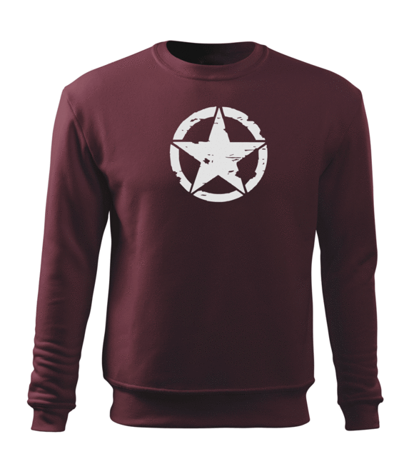 DRAGOWA muški star pulover 300 g/m², bordo