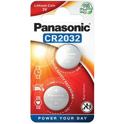 Panasonic CR 2032 gumbasta litijska baterija, 2 kom