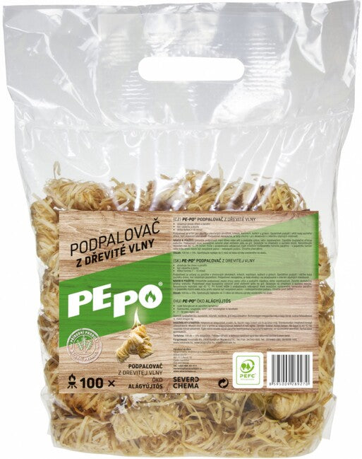 PE-PO potpaljivač od drvene vune PEFC, 100 kom