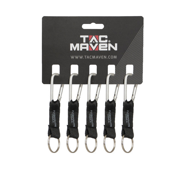 Pentagon karabiner na ključeve 5mm, sivi