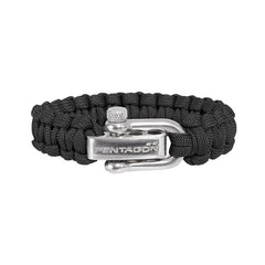 Pentagon narukvica paracord, crna