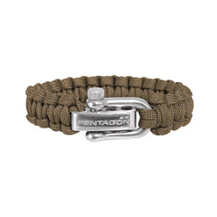 Pentagon narukvica paracord, Coyote
