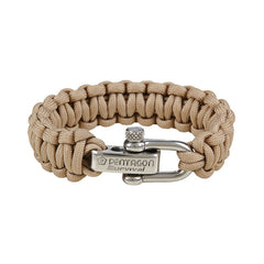 Pentagon narukvica paracord, smeđa