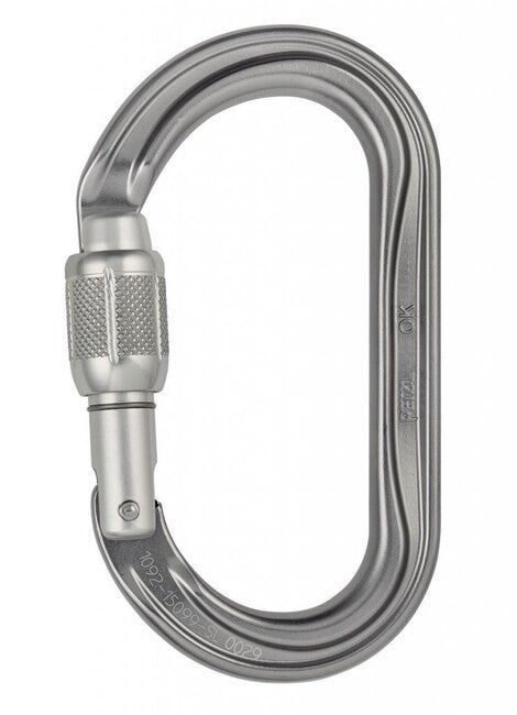 Petzl OK karabiner Screw Lock ovalan s vijčanom zaštitom