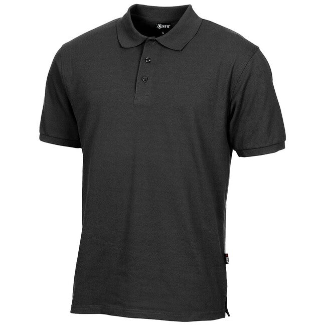 MFH polo majica s kratkim rukavom, crna