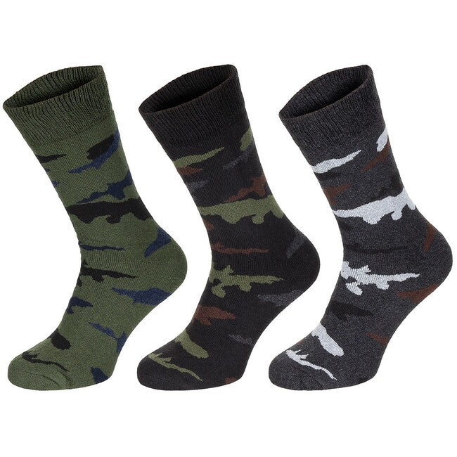 MFH Esercito čarape 3-pakiranje, camo