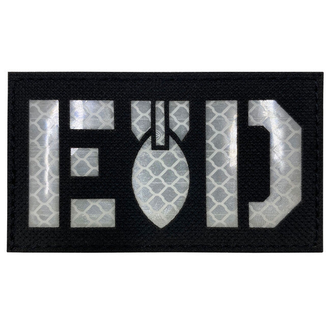 WARAGOD Reflective EOD našivak Patch, Black