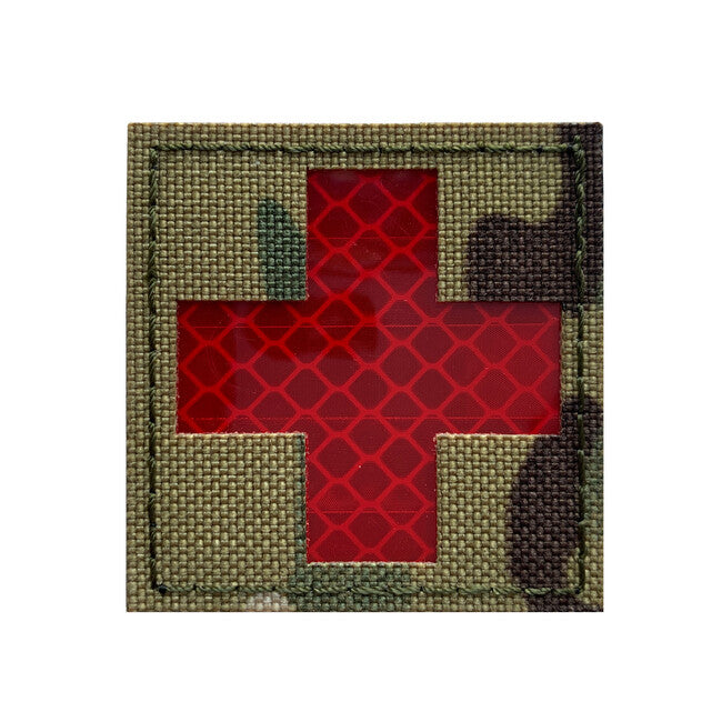 WARAGOD Reflective Fabric Cross Medic našivak Multicam Patch