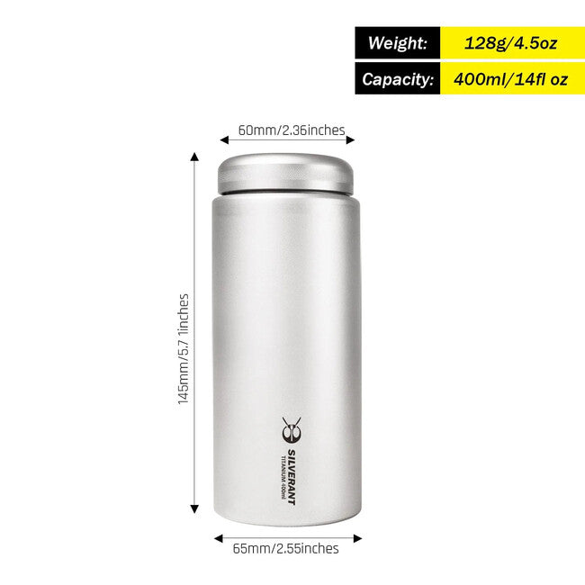Silverant boca Titanijska 400 ml s ravnim poklopcem