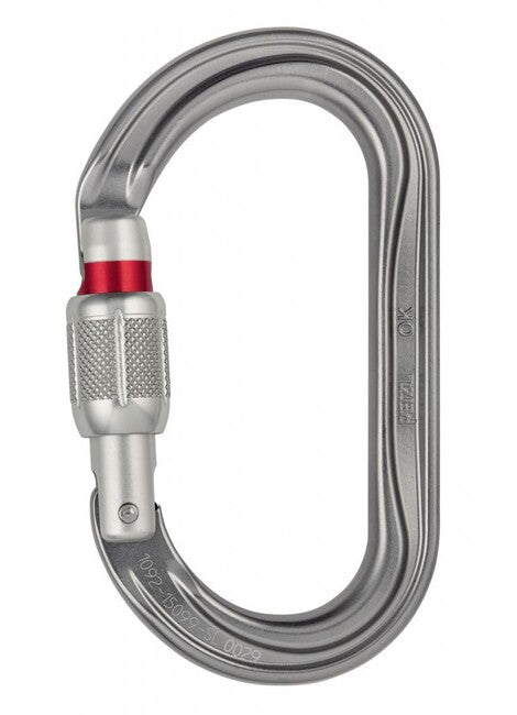 Petzl OK karabiner Screw Lock ovalan s vijčanom zaštitom