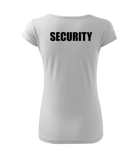 DRAGOWA SECURITY ženska majica s natpisom, bijela
