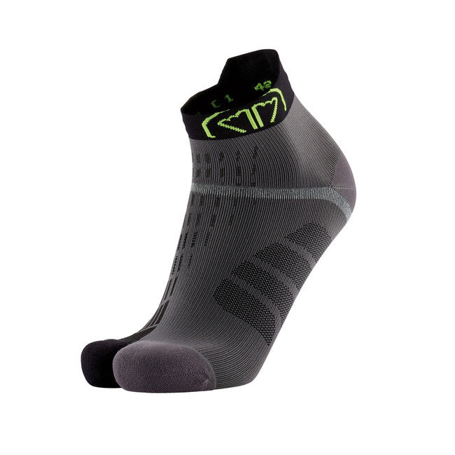 Sidas T-Free Run čarape, sive/crne