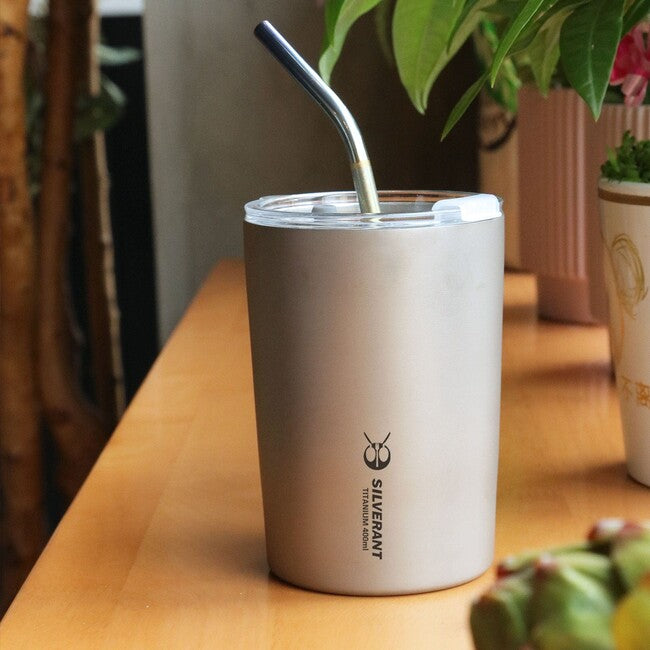 Silverant titanijska šalica sa slamkom s dvostrukom stijenkom 400 ml