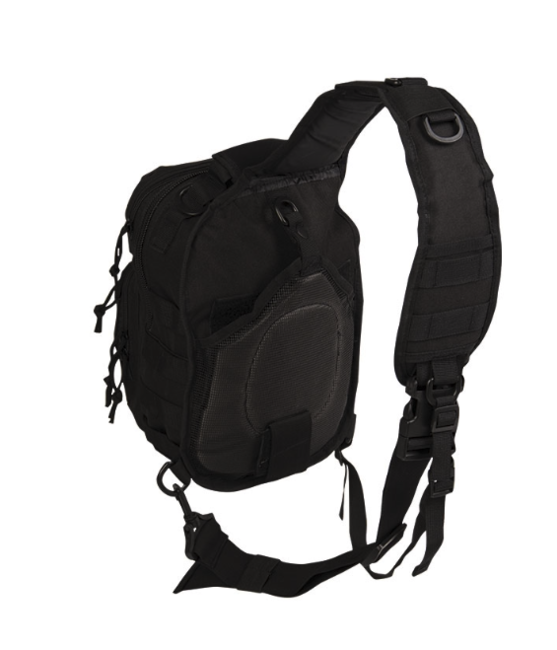 Mil-Tec Assault small ruksak s jednom naramenicom, crni 10L