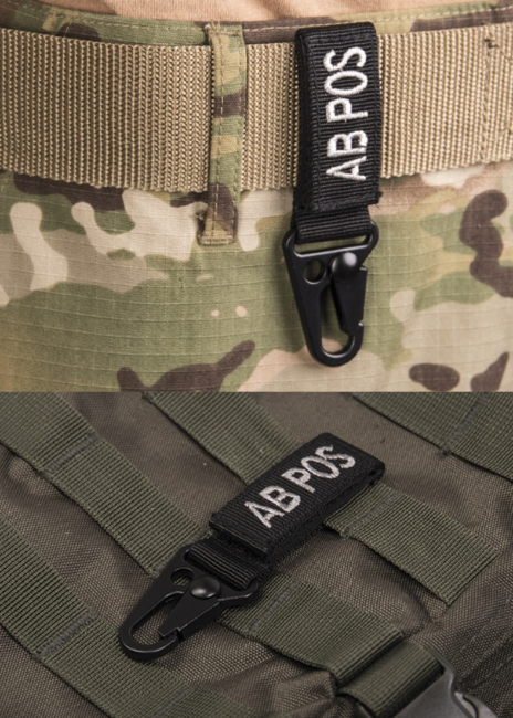 WARAGOD karabiner krvna grupa AB+ pozitivna, crni