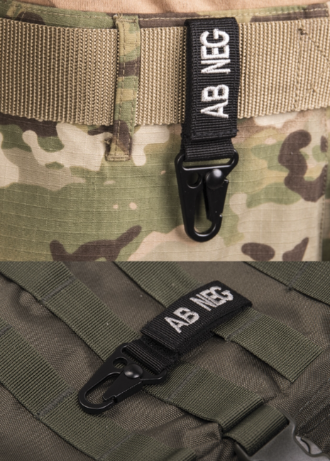 WARAGOD karabiner krvna grupa AB- negativna, crni