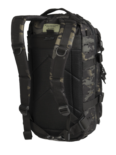 Mil-Tec US Assault Small Laser Cut ruksak, multitarn black, 20L