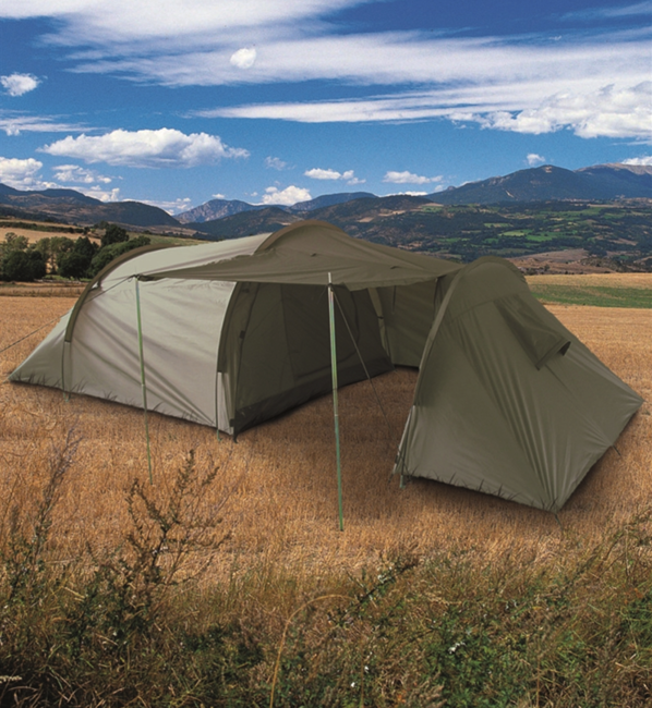 Mil-Tec šator s predvorjem za 3 osobe, maslinasto zelen, 415 x 180 cm x 120 cm