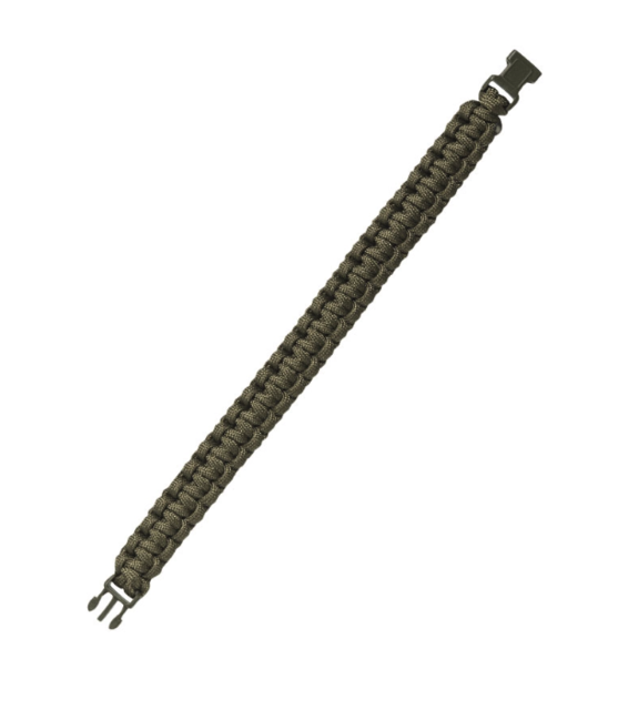 Mil-Tec Survival paracord narukvica 15mm, maslinasto zelena