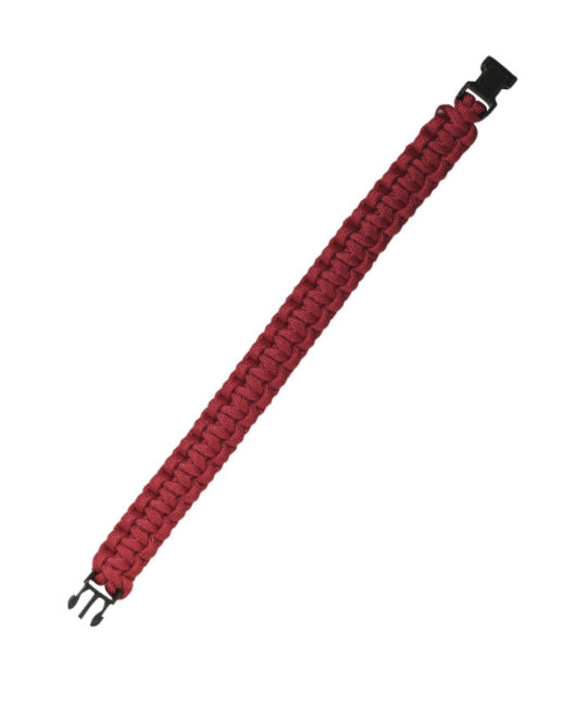 Mil-Tec Survival paracord narukvica 15mm, crvena