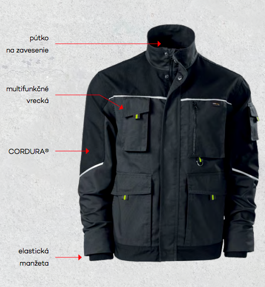 Rimeck Ranger radna jakna Cordura®, siva