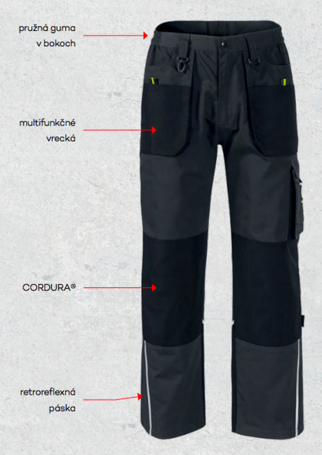Rimeck Ranger hlače muške Cordura®, sive