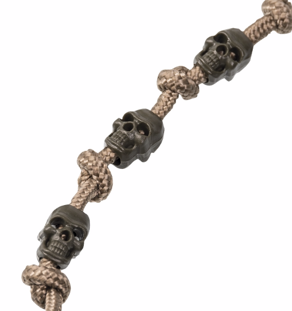 Mil-Tec Skull završeci za uzicu 10kom, maslinasto zeleni