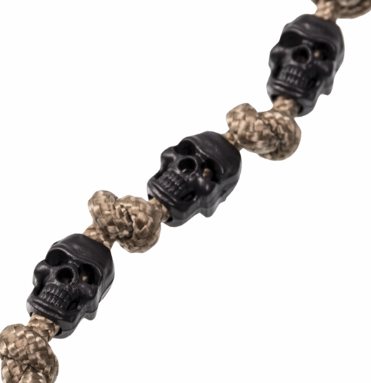 Mil-Tec Skull završeci za uzicu 10kom, crni
