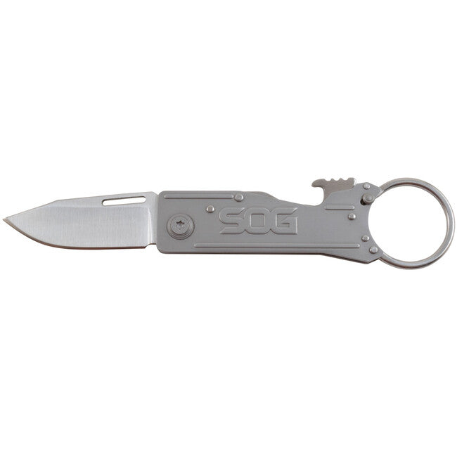 SOG KEYTRON sklopivi nož - Satin, STRAIGHT