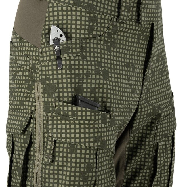 Helikon-Tex MCDU hlače, Desert Night Camo / Olive Green