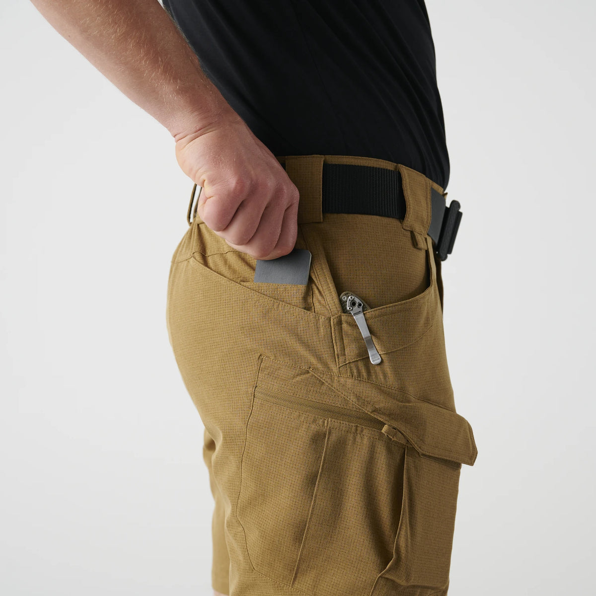 Helikon-Tex OTS Ultra AeroTech kraťasy, coyote – detail 4