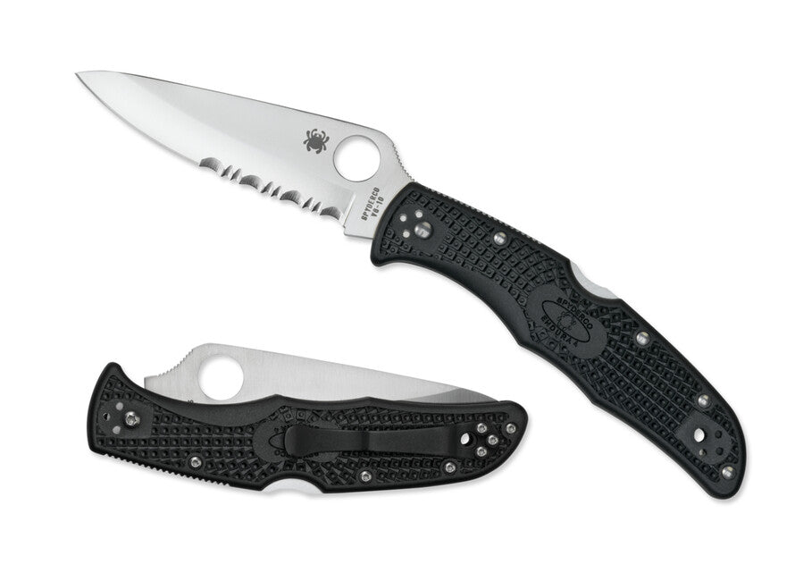 Spyderco Endura 4 Lightweight džepni nož FRN, crni, 9,5 cm