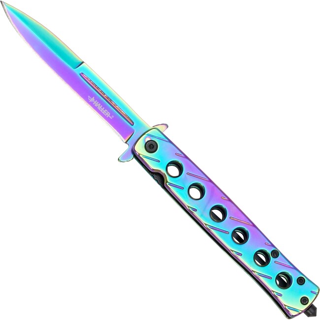 Haller Stiletto džepni nož, Rainbow coating