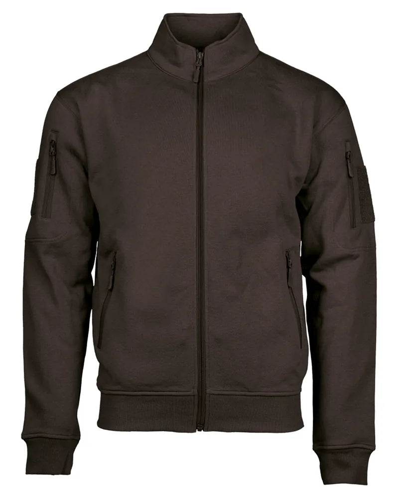 Mil-Tec taktická mikina na zips, ?ierna