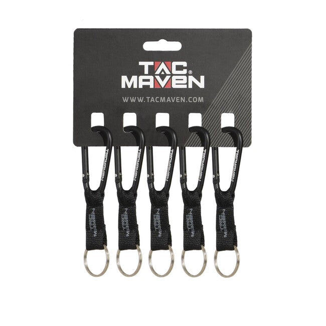 Tac Maven karabiner s privjeskom 6mm, crni
